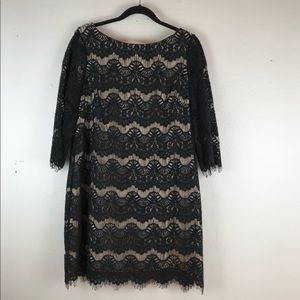 Jessica Howard Black Lace Dress 14P